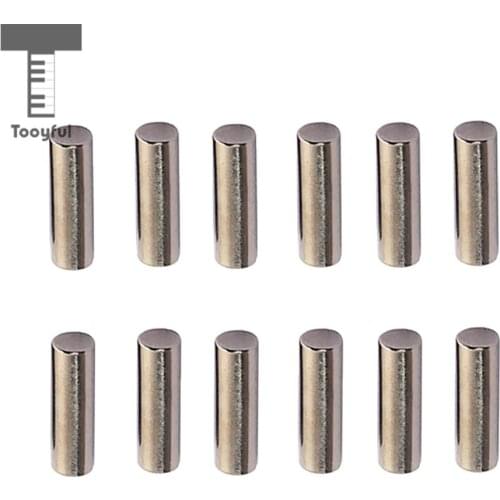 Tooyful 60 Pieces Iron Bass Guitar Mandolin Humbucker Pickup Pole Plugs Rods Musical Instrument DIY Parts 17.5 x 5mm
