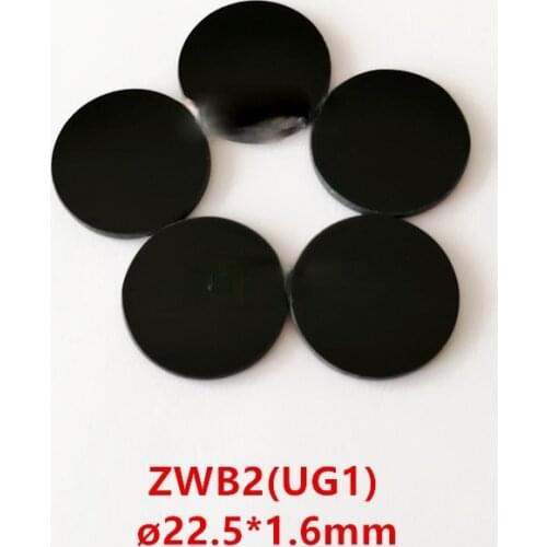 22.5 X 1.6mm ZWB2 UV Transmission Filter for 365nm Light Source Filtering Out Visible Noise