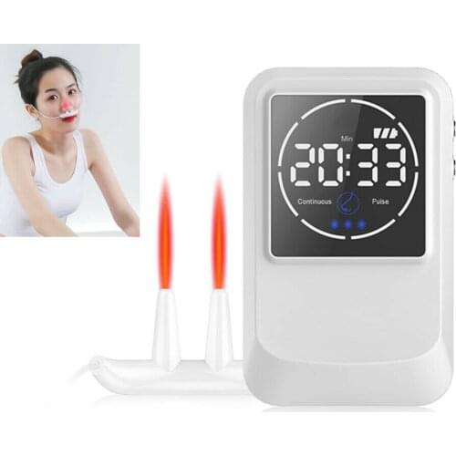 LLLT Cold 650nm Laser Therapy Device Medical Phototherapy Electric Portable 650nm Laser Allergic Rhinitis Red Light Treatment