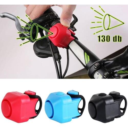 130db Bicycle Bell Mountain Bike Electric Horn Fly Road Folding Bicycle Electric Horn Warning Riding Scooter Bell Ultra-Portable