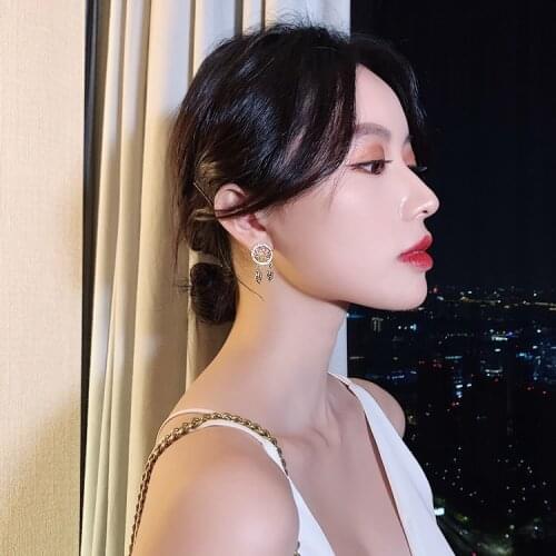 Gold Bohemia Nationality Indian Feather Dream Catcher Dreamcatcher Drop Dangle Earrings For Women Jewelry High Quality