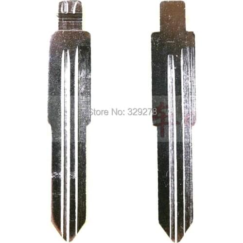 10pcs/lot 07#Replacement Flip Floding Remote Key Left Blade Car key Blank For Mitsubishi Outlander Grandis ASX Pajero Remote key
