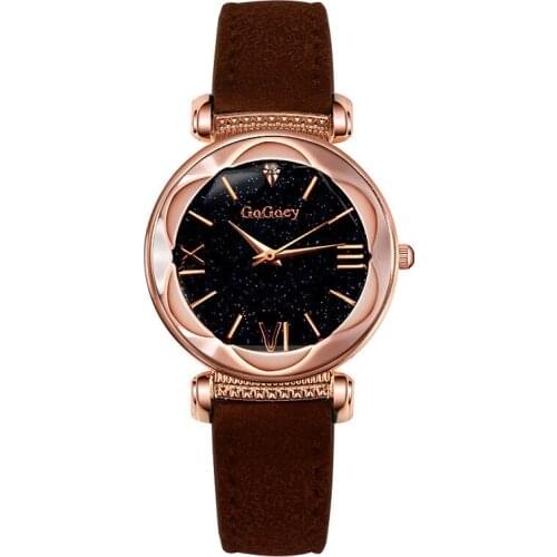 100pcs/lot gogoey brand high quality leather watch nice lady watch factory price wholesale