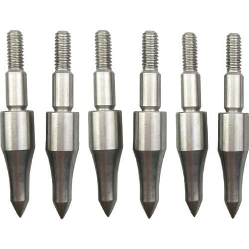 24PC/Lot Hunting Archery Broadheads 125GR Target Arrow Head Steel Point Compound Bow or Recurve Crossbow Carbon Arcos y flechas