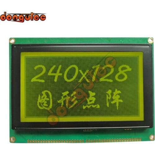 5.1 inch 240X128 Graphic Dot LCM 21P 22pin 8080 parallel Interface RA6963 Controller Yellow Green FSTN 240128 LCD display