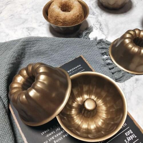 MLGB Nonstick Canneles Cake Pan Kitchen Baking Dish No-Stick Baking Pan Cake Pan Round Large Muffin Bakeware Baking Tools