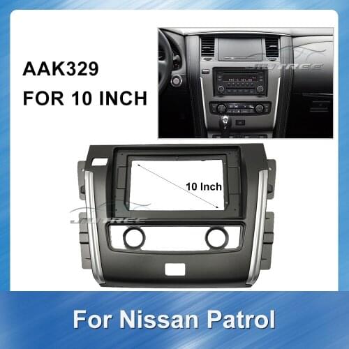 10 Inch Android Car Auto Radio Multimedia fascia for NISSAN Patrol Fascia Dash Kit Install Console Panel Plate Trim Adapter