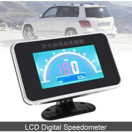 12V 24V Car Speedometer Universal LCD Digital Anti-shake Speedometer Auto Instrument for Car / Vehicles / Motorcycle