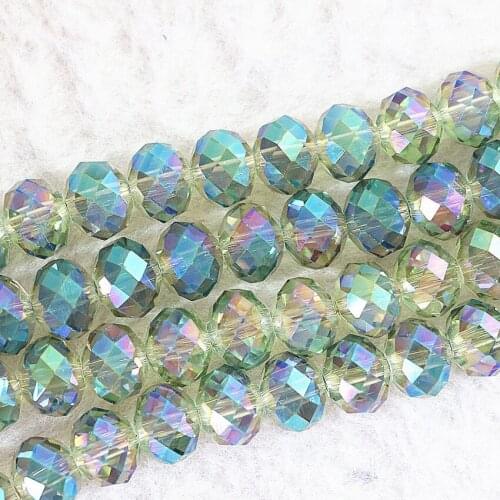 Wholesale 9 colors 3*4mm faceted rondelle abacus AB crystal glass loose beads 150pcs/strand spacer accessories jewelry B673