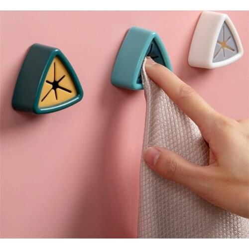 Punch Free Towel Plug Holder Bathroom Organizer Rack Towels Storage Wash Cloth Clip Bathroom Kitchen Accessories Tool