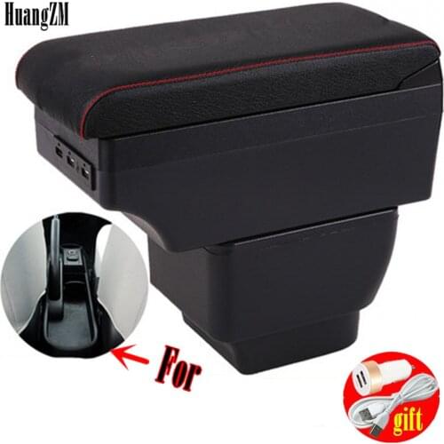 For Mazda 2 Demio armrest box central content box interior Armrests Storage car-styling accessories part with USB