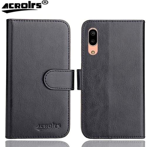 For Sharp Android One S7 Case 5.5" 6 Colors Flip Fashion Soft Leather Crazy Horse Exclusive Phone Cover Cases Wallet