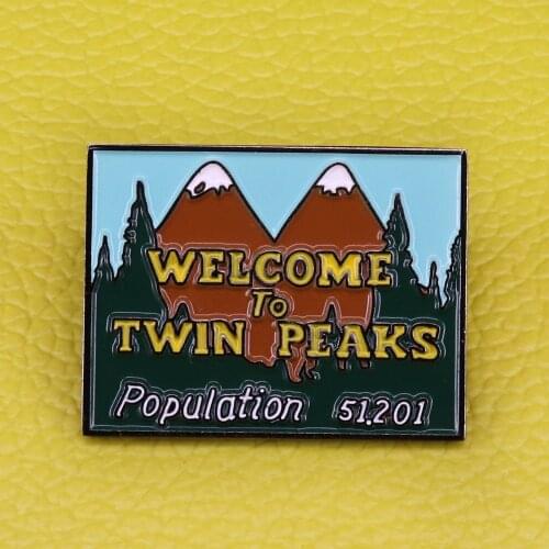 Twin Peaks Enamel Pin david lynch damn fine coffee agent dale cooper laura palmer Birthday gifts Fire walk with Me Washington Sy