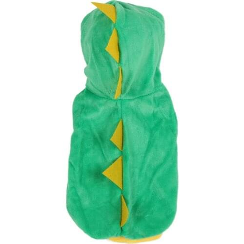 Dog Halloween Costume Dinosaur Cosplay 2 Legs Design Clothing Puppy Outfits Party Christmas Dressing Up Sleeveless Hoodies