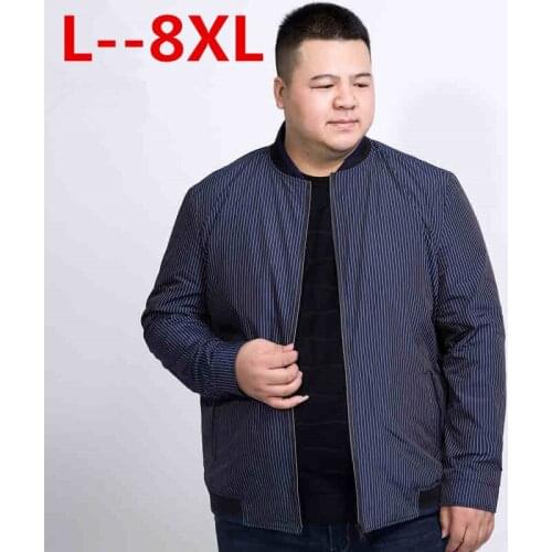 10XL 8XL 6XL 5XL 4XL Jacket Men Spring New Fashion Thin Coats Bomber Loose Fit Plus Size Outerwear Plus Size Brand Clothing