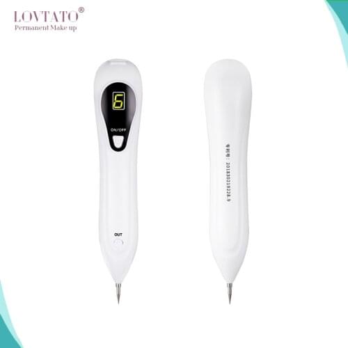 Tattoo Mole Removal Laser Plasma Pen 6 level LCD screen needle Facial Freckle Dark Spot Wart Remover Tool tattoos needles