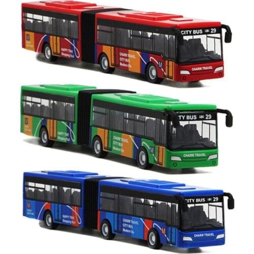 Mini Model Baby Pull Back Cars Alloy Vehicles City Express Bus Double Buses Diecast Vehicles Toys Funny Children Kids Gifts