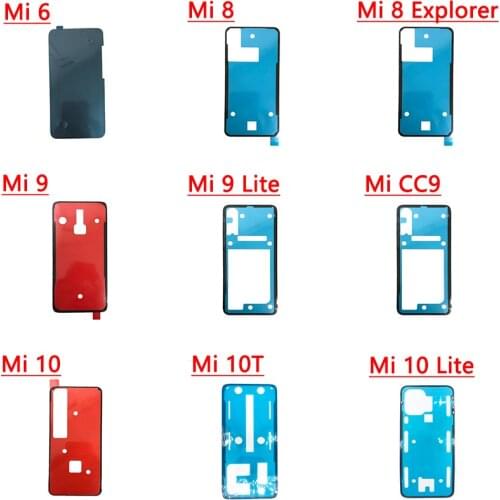 2Pcs/lot Back Glass cover Adhesive Sticker Stickers glue For Xiaomi Mi 8 9 lite 10 A3 CC 9 9e Mi8 Mi9 Pro Mi6