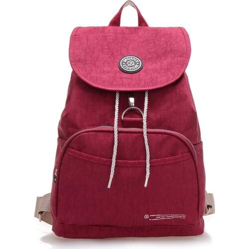 Nylon Backpack Women Men Light Weight School Bags for Teenage Girls Boys 2019 New Waterproof Solid Bagpacks Fashion Mochila