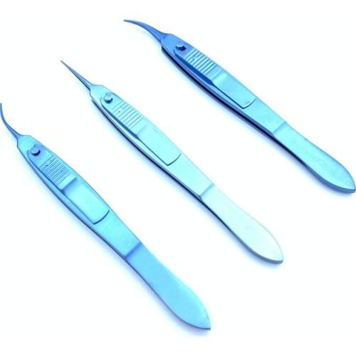 Ophthalmic Fixation Forceps Straight/Left/ Right With Lock Ophthalmic Surgical Instruments