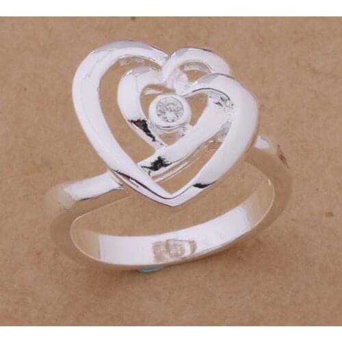 Wholesale Wedding Rings silver plated Fashion jewelry rings WR-165