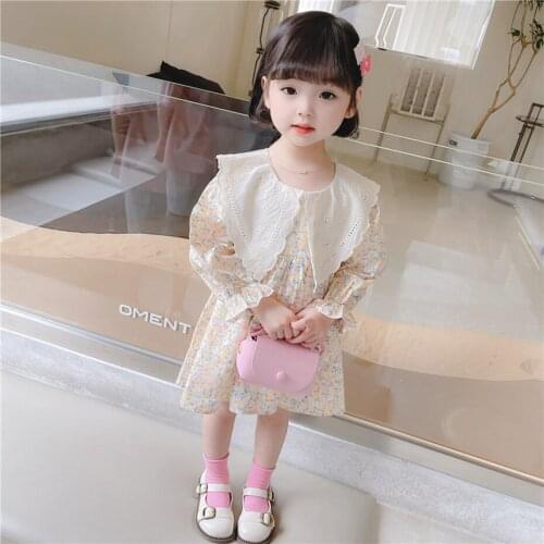 Toddler Girls Dress Floral Pattern Dresses For Girl Spring Autumn Dress For Kids Casual Kids Costume