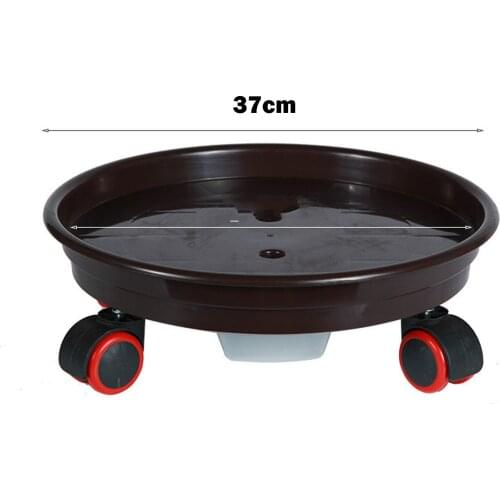 Movable Plant Stand Flower Pot Tray With Universal Wheel Heavy Duty Rolling Potted Rack Indoor Outdoor Balcony Garden KI
