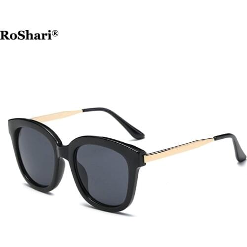 RoShari Polarized Sunglasses For Women/Men Oversized Mirrored Sun Glasses with 100% UV400 Protection A34