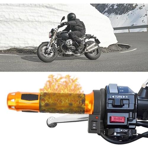 LEEPEE 22mm Motorcycle Handlebar Warmer 2 Pcs Electric Hot Heated Handle Grips 12v Moto Modified Handlebar