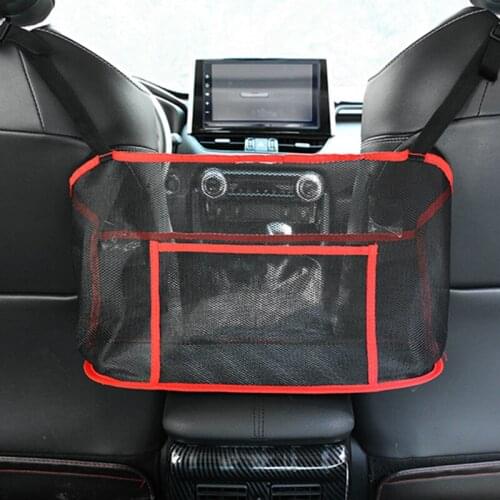 Car Net Pocket Handbag Holder Car Seat Storage Between Seat Storage Pet Net Barrier Dog Net Barrier Auto Interior Accessories