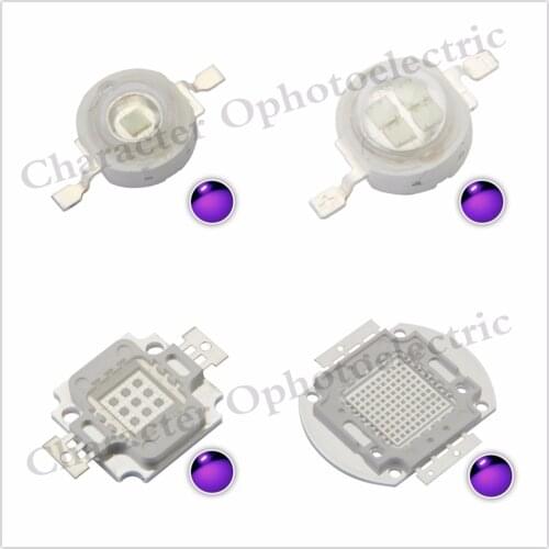 LED UV Purple LED integrated chips 365 375 385 395 405 425NM High Power COB Ultraviolet Lights 3/5/10/20/30/50/100 Watt