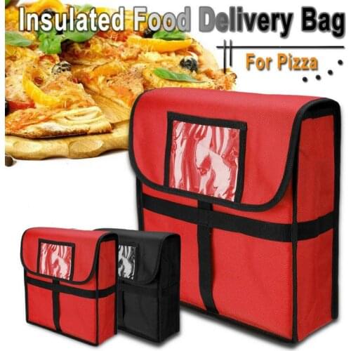 11 Inches Delivery Box Thermal Insulated Pizza Delivery Bag Takeaway Waterproof Case Hot Food Storage Pizza Restaurant Delivery