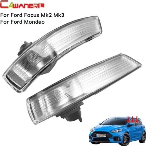 Cawanerl 2 X Car Rear Mirror Indicator Turn Signal Light Side Turning Lamp Housing Without Bulb For Ford Focus Mk2 Mk3 Mondeo