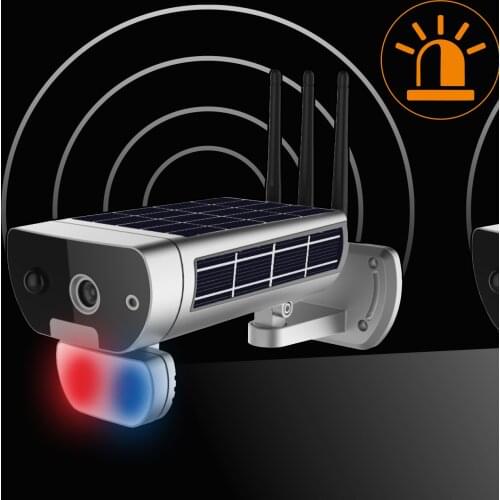 10000mah Solor Energy Camera Outdoor Security Monitor 2MP Infrared Sound Light Motion Detection Alarm Solar Pannel Camera 1080P