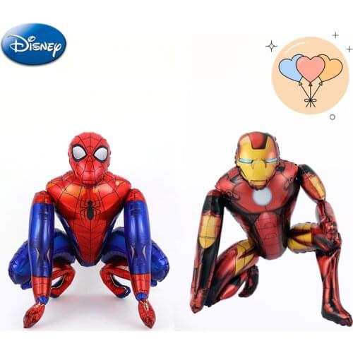 Marvel Iron Man Figure Foil Balloons Wholesale Birthday Party Decoration Spiderman Foil Balloons Toys Kids Children Holiday Gift