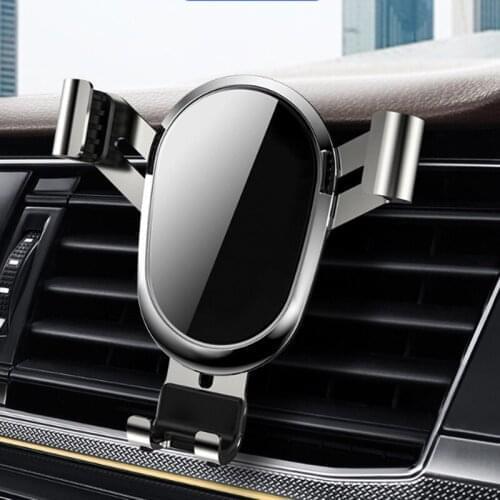 Pohiks high quality metal bracket gravity automatic car clamping bracket is suitable for smart phone bracket navigation bracket