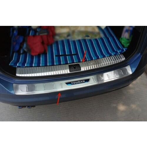 Car stainless steel Trunk door sill guard Rearguard Anti-scratch protection car accessories For Volkswagen Touran 2016-2021