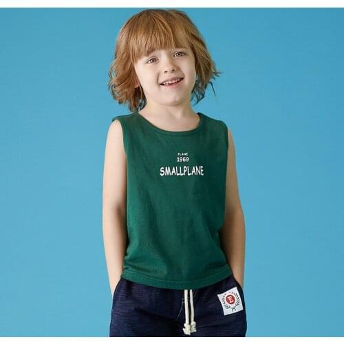 2019 summer new cotton childrens vest Korean fashion children sports thin sweat-absorbent vest undershirt girl Print girl vests