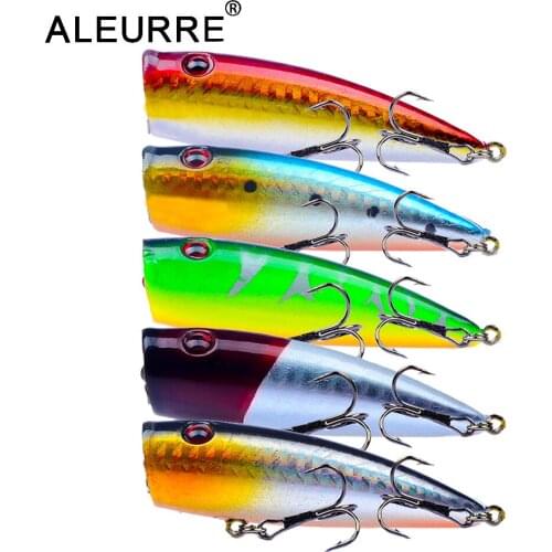 1pcs 6.5cm 10g Popper Fishing Lure isca artificial fishing bait Crankbait Wobblers 6# high carbon steel hook Fishing Lures pesca