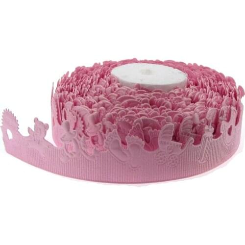 10yards 3/4" Terylene Bear bibs Bottle ribbon Baby shower For Applique trim decoration Ribbon Bow 20mm