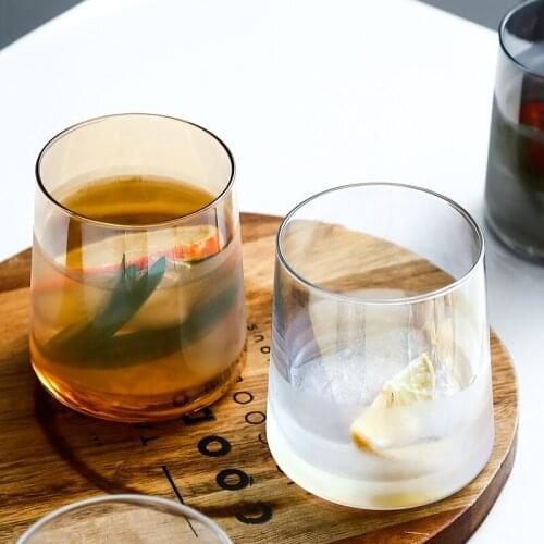 2021 Creative Colorful Ion Plating Whisky Glass Home Style Beer Whiskey Glasses Transparent Casual Drink Water Cup