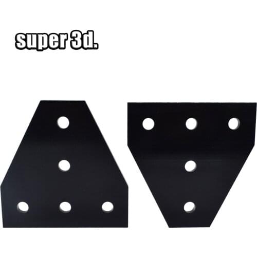 5 holes 90 degree joint board plate corner angle bracket connection joint strip for 2020 aluminum profile 3D printer parts