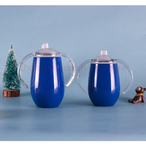 50pcs Wholesale 2019 new style fashion cute 304 stainless steel mug childrens insulated bottle with handle eggshell cup