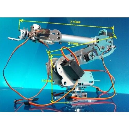 Abb industrial robot model 7 DOF robot arm frame All-aluminum robotic arm rack 7 servos Rotating base