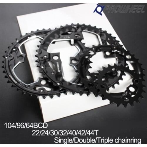 PROWHEEL 104/96/64BCD Bicycle Chainring 8/9/10/11S Mountain Bike Chain Ring 22/24/30/32/40/42/44T MTB Chainwheel Bike Part