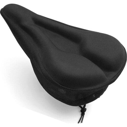 Mountain Bike Seat Cover Bicycle Gel Padded Saddle Extra Comfort Soft Cushion Bike Cycling Thickened Soft Silicone Seat Cover