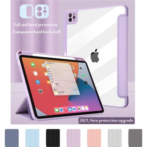Fashion Folding Stand Cover for IPad Air 4 10.9 Pro 11 12.9 2021 2020 2018 Case Smart Sleep Wake Coque Funda with Pencil Holder