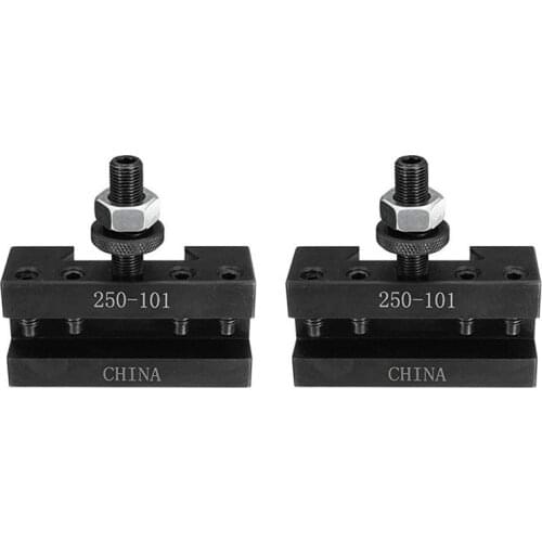 GTBL 2PCS Quick Change Turning and Facing Holder 250-101 for Lathe Tool Post Holder