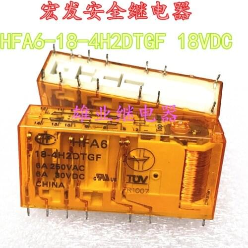 Hfa6 18-4h2dtgf 18vdc relay hfa6 18-4h2dtg