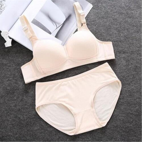2019New Training Bras set for Girls Teenage Underwear Set Cotton Underwears for Girls Bra for Teens Children Bras Girl Underwear
